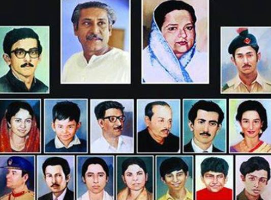 Bangabandhu Sheikh Mujibur Rahman family killed August 15, 1975