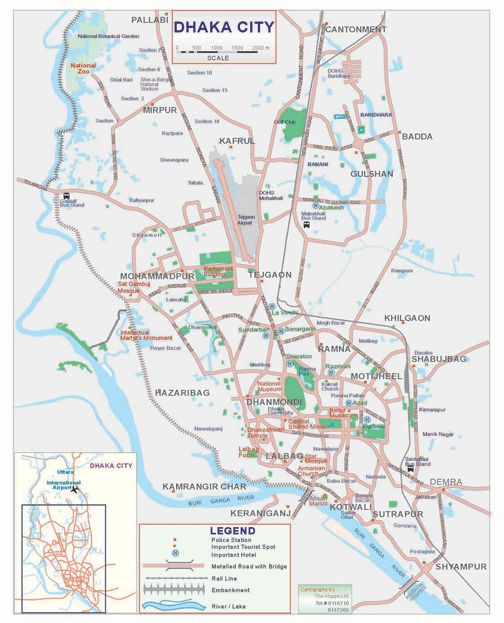 Dhaka City Map
