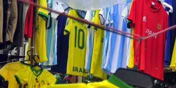 Brazil and Argentina jersey in Bangladesh