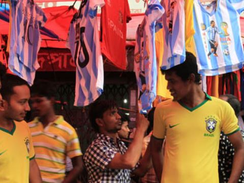 Fan of Brazil Argentina in Bangladesh