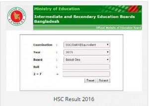hsc result 2016