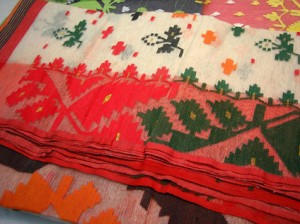 jamdani muslin sharee
